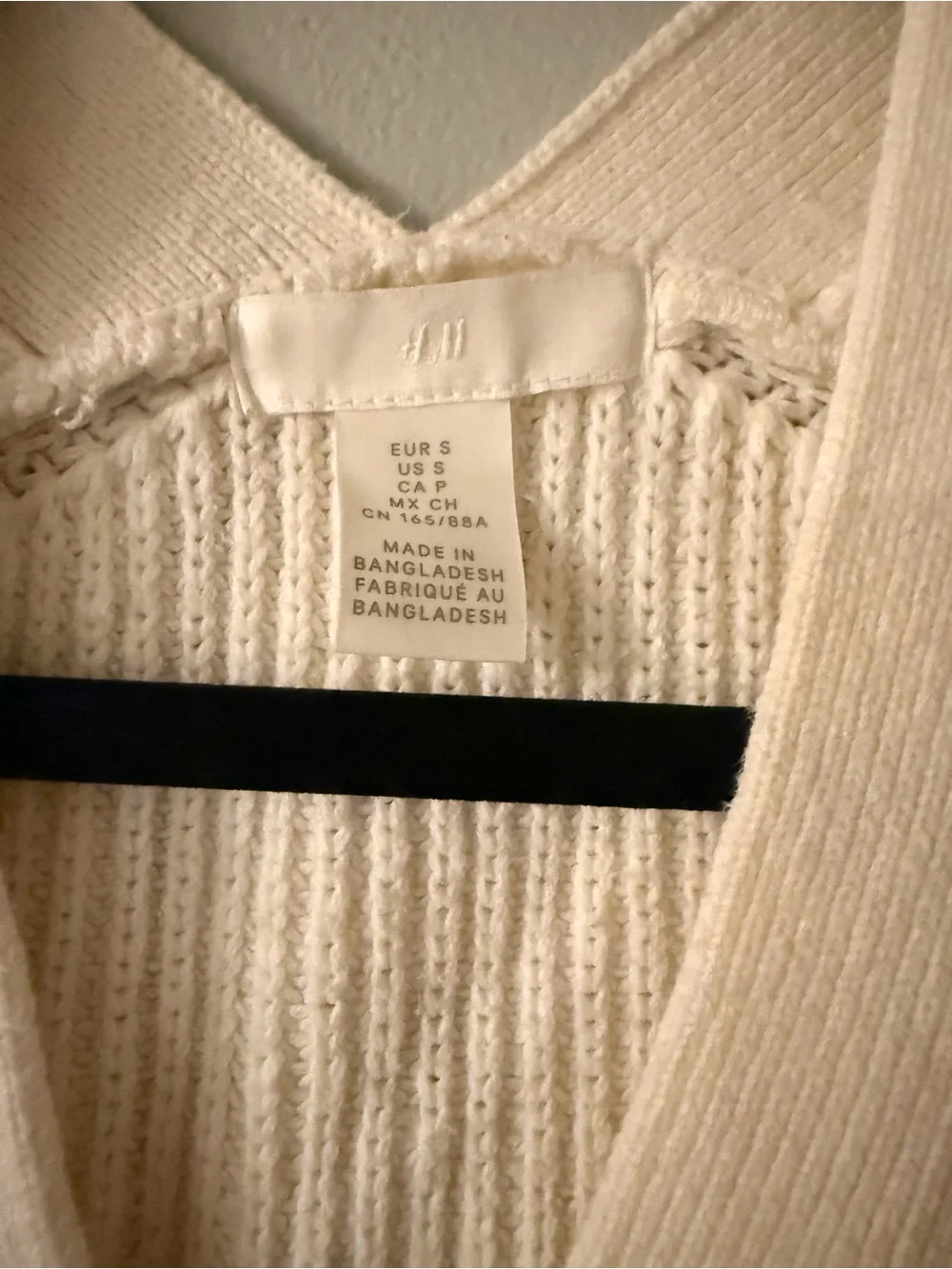 H&M Cream Ribbed Cardigan - Picture 3 of 3
